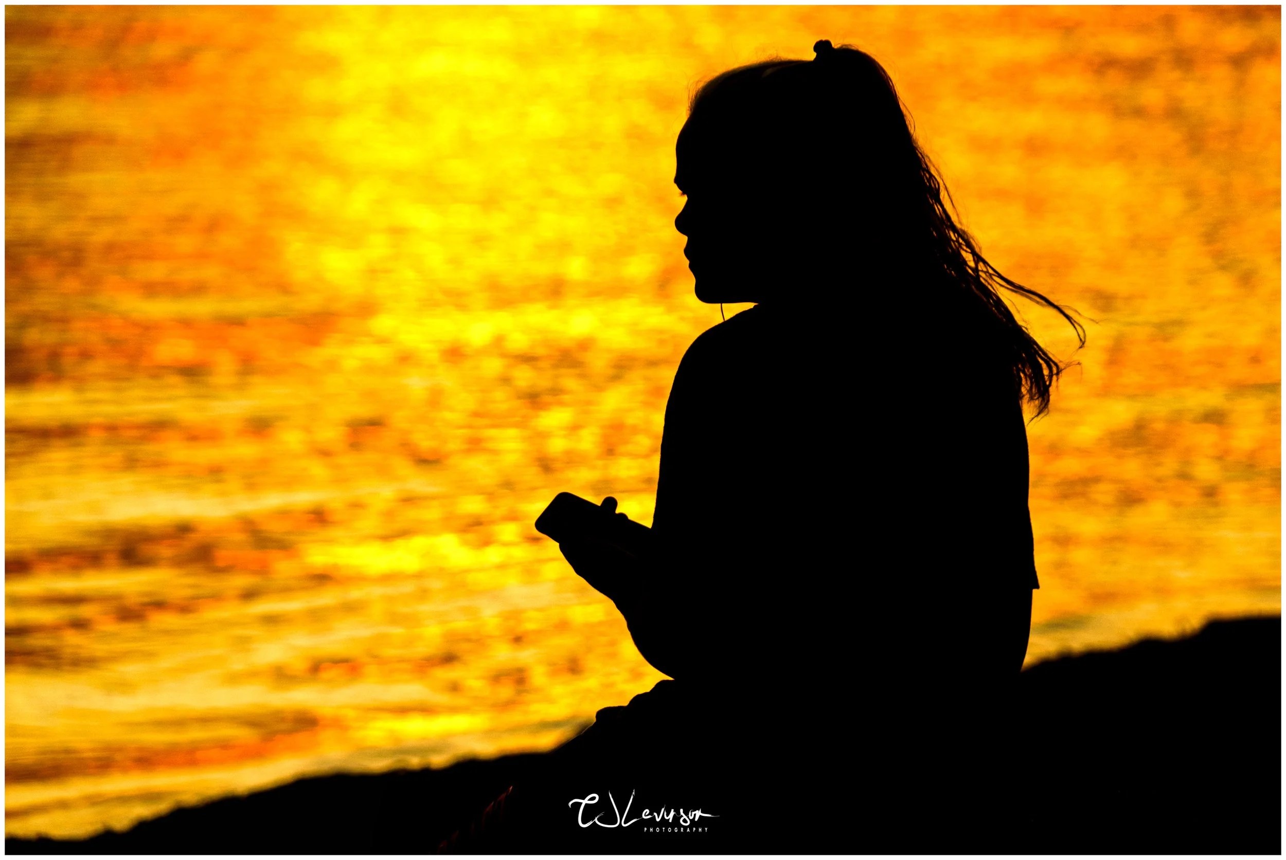 Silhouette by the Lake
