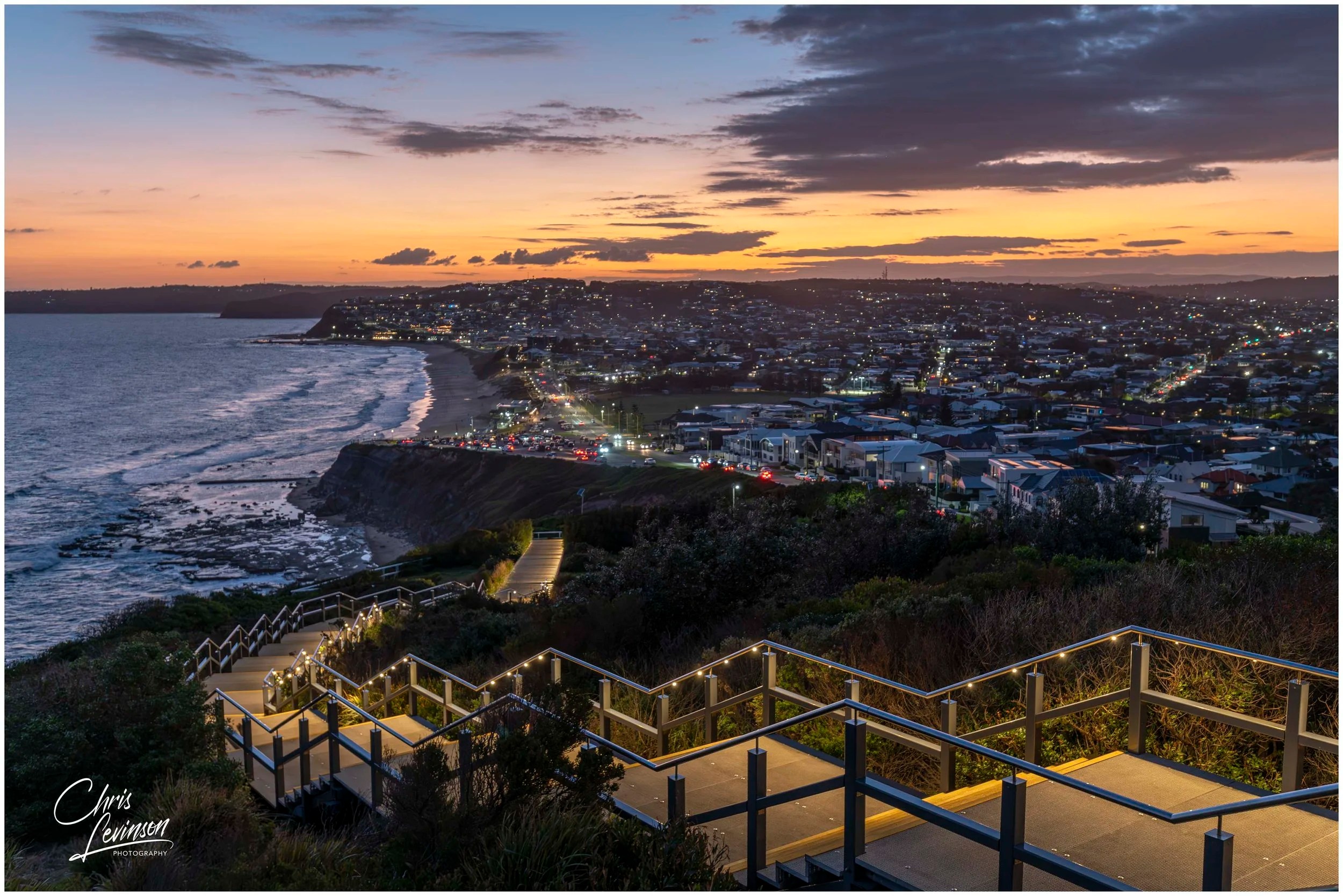 Dusk over the Memorial Walk